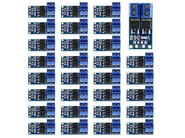 30PCS MOSFET Switch Drive Module Drive Module DC 5V-36V 15A(Max 30A) 400W Dual High-Power 0-20Khz PWM DC Motor Speed Controller