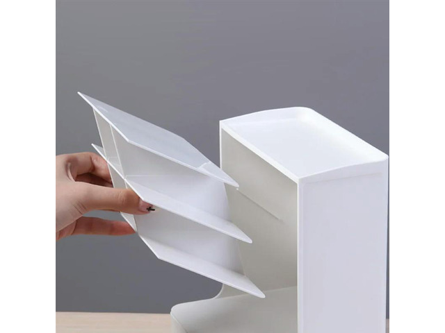 Desk Organizer, Desk Pen Holder, Pencil Organizer With 7 Compartments And 1 Drawer For School, Dormitory Rack