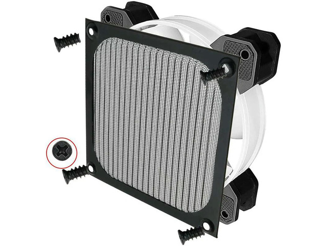 8Pack 120Mm Computer Fan Filter Grills Stainless Steel Wire Mesh,Aluminum Alloy Ventilation Mesh Dust Filter Grill,Black