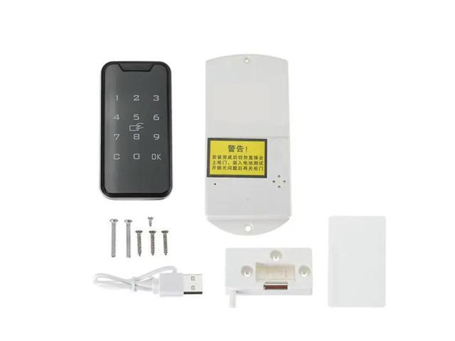 1Set Electronic Cabinet Lock Touch Keypad Electronic Wardrobe File Door Drawers Lock Zinc Alloy