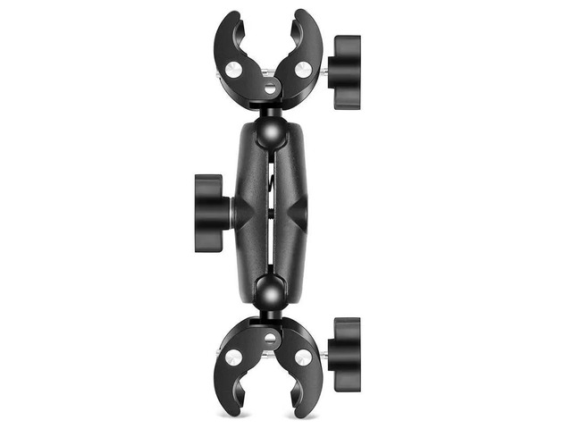 Motorcycle Dualheads Crab Clamp Bike Holder Mount For Gopro Sports Action Cameras