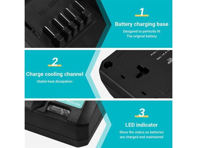 14.4V-18V Charger DC18WA For Maktec DC18SG DC1851 BL1813G BL1415G BL1815G BL1413G UH522D UM167D UR180D -US Plug