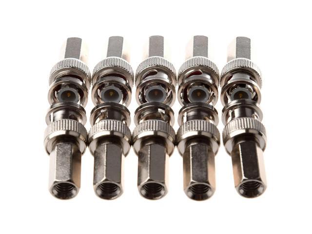 Twist-On BNC Male Coax Connectors CCTV RG59 Pack Of 60