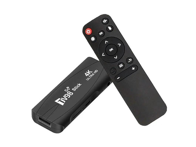 TV98 TV STICK 1G+8G Android12.1 2.4G 5G Android TV BOX 4K 60Fps Set Top Box Plastic