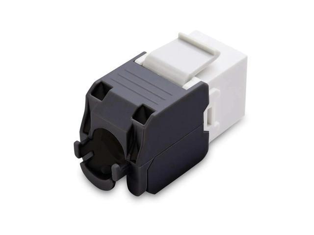 20-Pack Cat6a RJ45 Keystone Jack - Cat6 Compatible -180 Degree Toolless -Ethernet Wall Jack -Cat6a Network Coupler