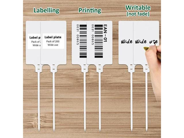 100 Pieces Plastic Tags Waterproof Tags Plastic Seal Shipping Tags Logistics Use Big Sign Tie el Tie 250 Mm Length
