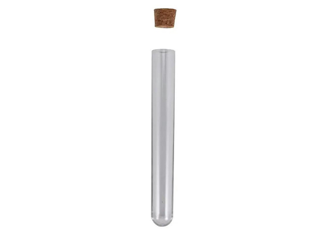 50Pcs 20X150mm 30Ml Plastic Test Tube With Cork,Clear Wedding Favor Gift Tube Package Tube