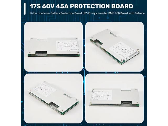 17S 60V 45A Li- Lipolymer Protection Board UPS Energy Inverter BMS PCB Board With Balance