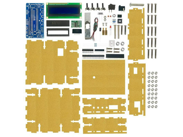 Microcontroller Electronic Scale DIY Kit With Bracket Load Cell Circuit Experiments Parts Self Assembled Circuit Board