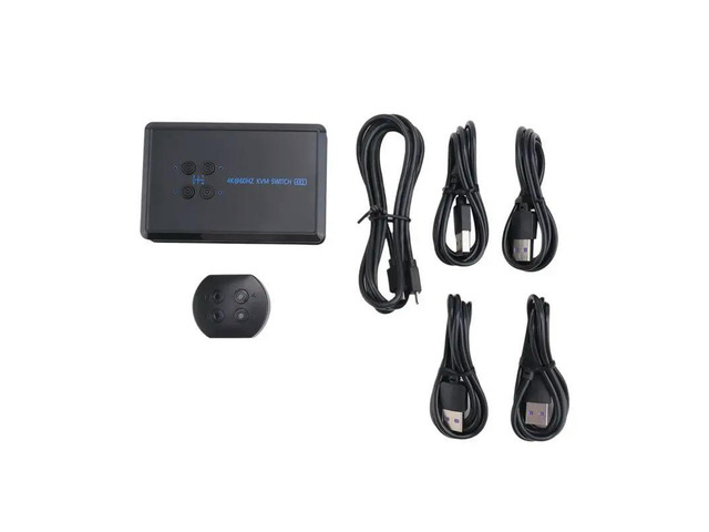Host Parts 4 Port -Compatible KVM Switch 4K USB KVM Switcher 4 In 1 Out Hot Share USB For Mouse Keyboard For Win7 Win10