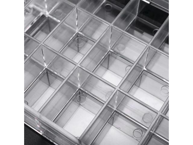 3X 24-Well Airtight Leak Watercolor Paint Palette Box For Watercolors Half Pans, Acrylic, Gouache And Oil Paint