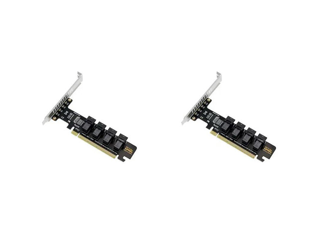 2X NGFF PCI-E 16X To 4 Ports U.2 NVME Split Expansion Card SFF-8639/8643 NVME PCIE SSD Adapter For Mainboard SSD