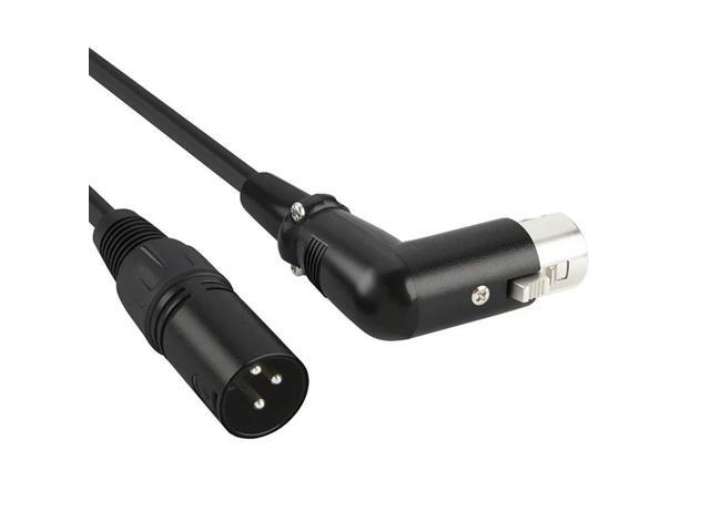 4X XLR Cable Musical Microphone Sound Cable Plug Right Angle XLR Female To Male Cable 6 Feet