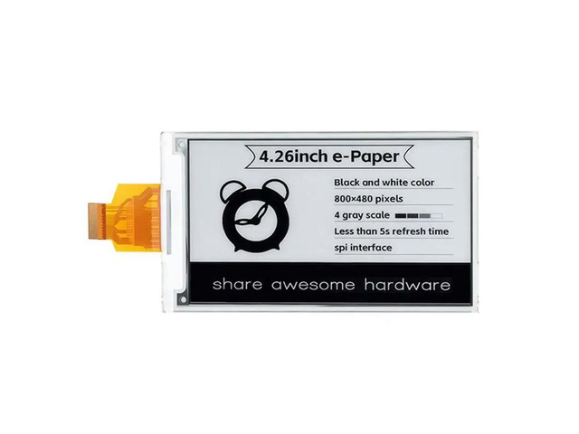 4.26Inch E-Paper Display 800X480P 3.3V Black White Color For Raspberry Pi Jetson Nano STM32