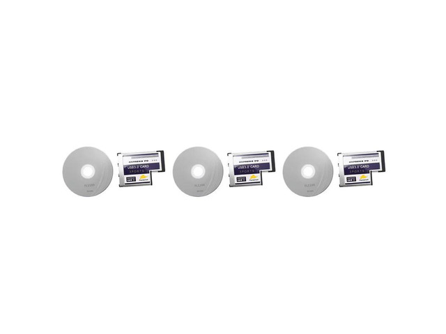 3X 3 Port USB 3.0 Express Card 54Mm PCMCIA Express Card For Laptop
