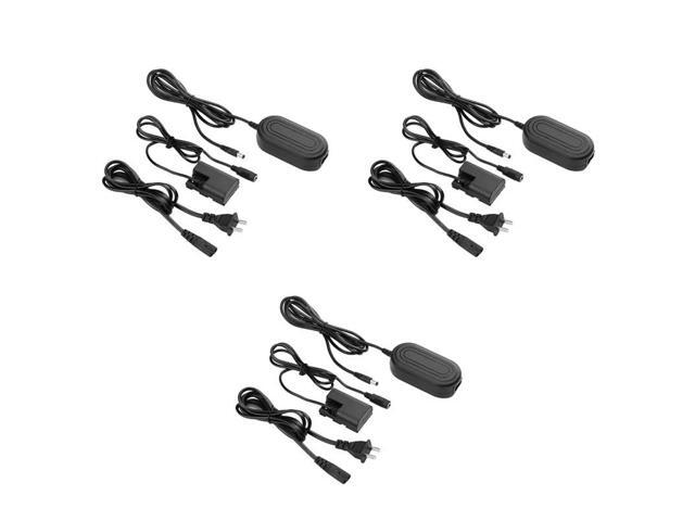 3X E6 AC Power Supply LP-E6 LP-E6N DC Coupler Dummy Adapter Camera Charger For EOS 5DS 5DS R 5D(US Plug)