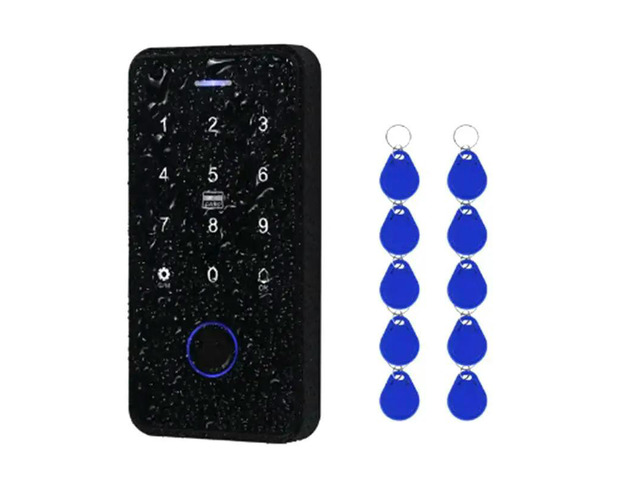 Bluetooth Tuya APP Access Control Keypad Waterproof RFID Keyboard 13.56Mhz Biometric Fingerprint Touch Door Opener