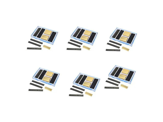 114 Groups Gold-Tone l, Arabic Numerals Together Price Tags