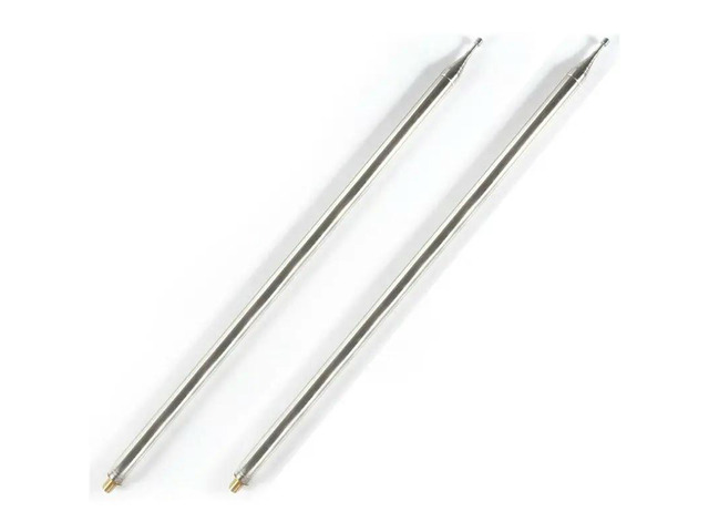 2Pcs 5.6M 201 Stainless Steel Whip Antenna Pull Rod For Radio Positive V Antenna GP Antenna DIY M10