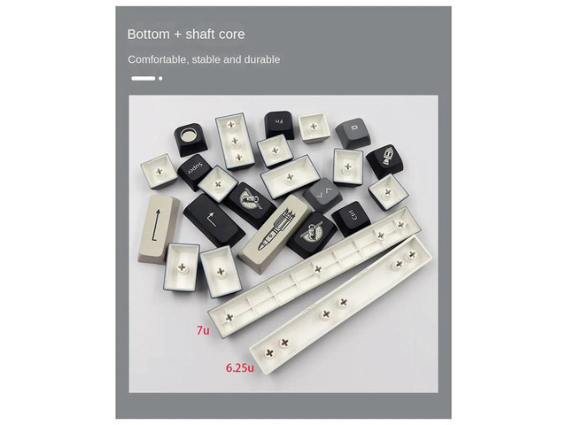 133 Keys Keyca Double Shot PBT Keycaps For Mechanical Keyboard 6.25/7U Spacebar