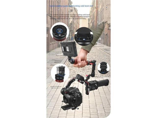 For Handheld Stabilizer Expansion Gimbal Bracket Multi-Functional Folding Dual-Use Rosewood Lifting Pot Handle