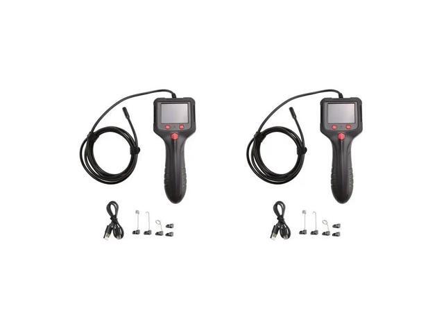2Pcs 8Mm HD Endoscope Camera 1080P IP67 Waterproof Camera Rigid Cable Pipe Sewer Detect Car Borescope