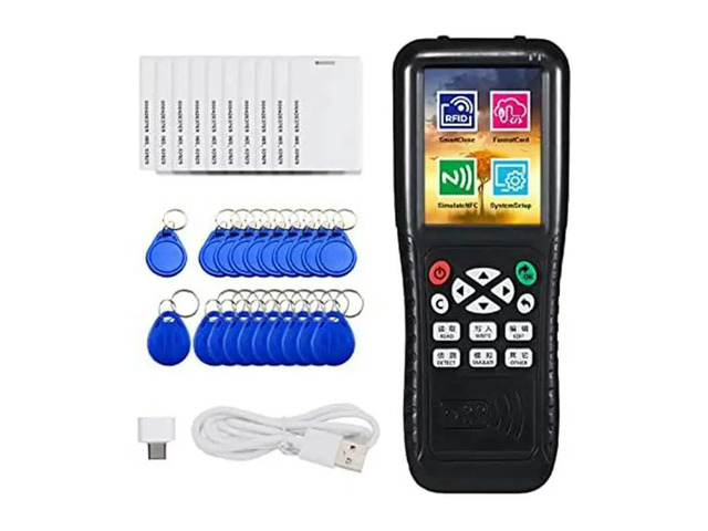 1 Set Black Rfid Duplicator Copier Writer Card Key Machine RFID Copier IC ID Reader Writer Decode Function