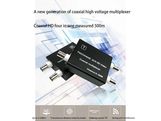 AHD TVI CVI Video Multiplexer For Cctv Camera 2Ch Coaxial Video Converter For Hdcvi 1080P