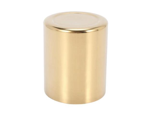 6-Piece Pencil Cup Holder Pen Pot Makeup Brushes Holder Desk Stationery Organizer Stainless Steel (Gold)