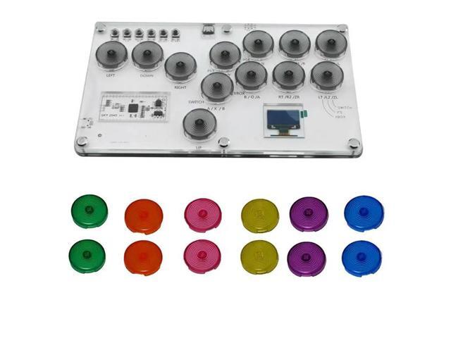 RP2040 Fighting Keyboard+12PCS Keycap For PS4 Joystick Raspberry Pi Street Fighter 6 Tken Game Covered Punk