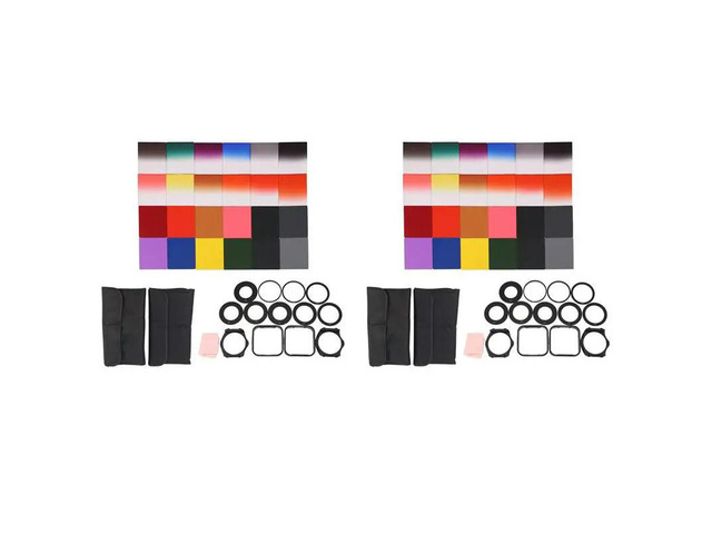 48Pcs ND + Graduated Filters + 18Pcs Adapter Ring, Lens Hood Filter Holder For Cokin P Series