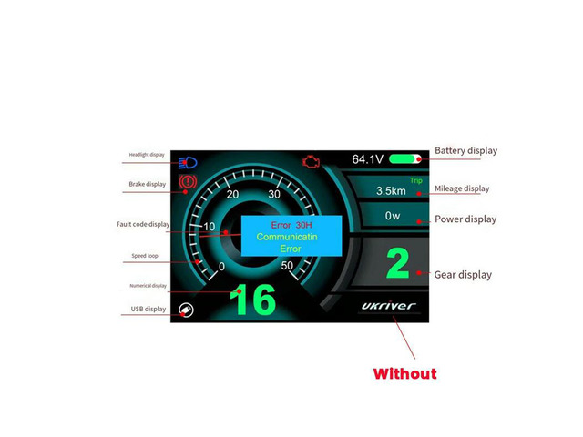 LCD Color Screen Instrument UKC1+ Octagon Mid Motor For BBS01 02 BBSHD Matching Meter Lithium Conversion Parts