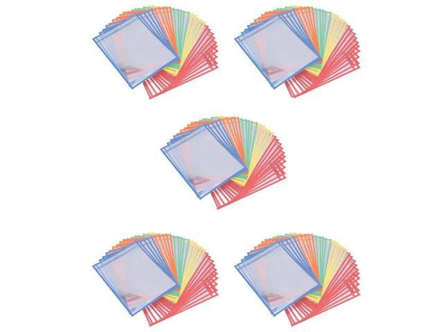150 Multicolored Dry Erase Pockets,Oversize 10 X 13 Pockets, For Classroom Organization,Reusable Dry Erase Pockets