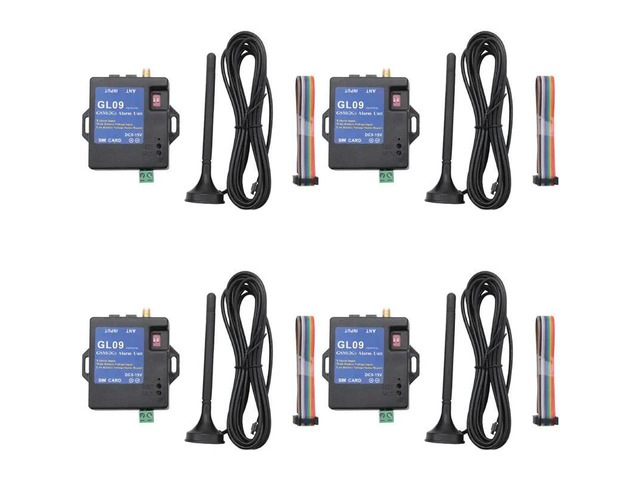 4X GL09 8 Channel Operated App Control GSM Alarm Systems SMS Alert Security System 2019