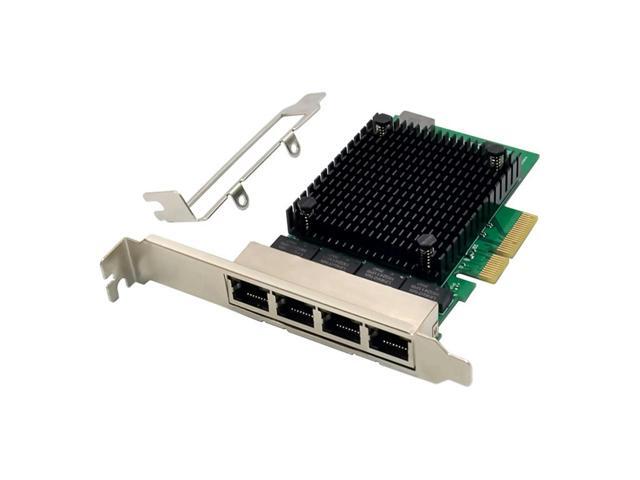 2X PCIE X4 2.5G Gigabit Network Card RTL8125B 4 Port Ethernet Network Card Desktop Server Network Card