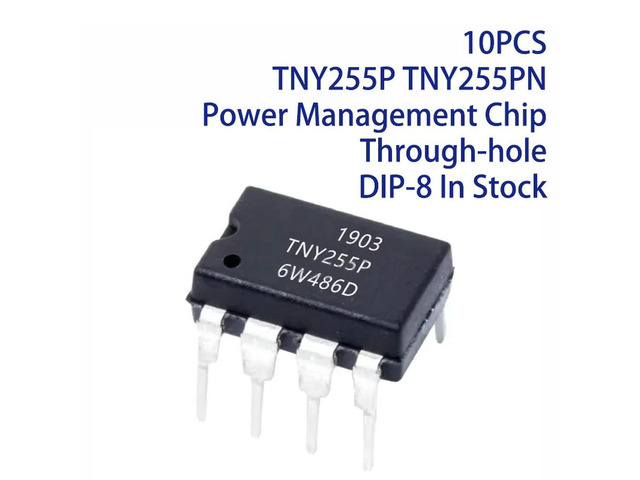 10PCS TNY255P TNY255PN Power Management Chip Through-hole DIP-8 In Stock