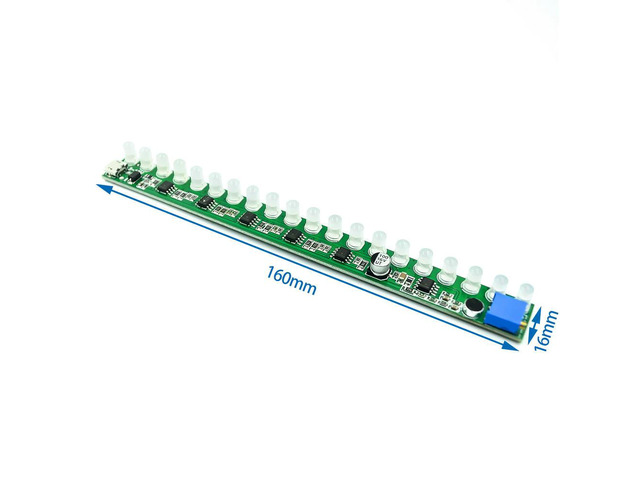 Mono sound control level indicator music melody light audio sensing light four-color mixing sensitivity adjustable