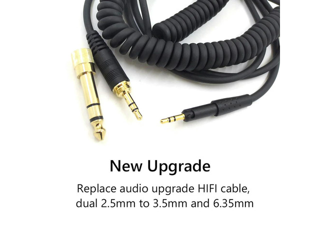 Headset Audio Spring HiFi Stereo Cable for SENNHEISER HD6 HD7 HD8 HD515 HD518 HD558 HD598 HD549 HD569 HD579 HD595 HD599