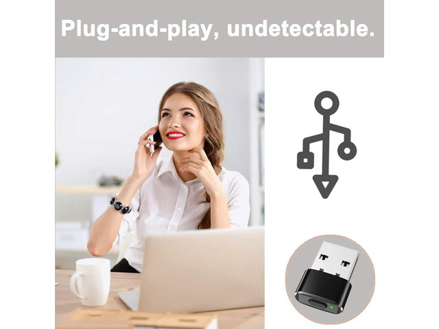 Mini Mouse Movement Simulator ON/Off Button USB Automatic Move Cursor Shaker Undetectable Plug and Play Keeps Awake for Computer