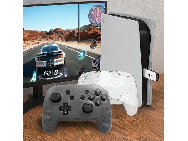 For NS2 PRO Controller Crystal Case Anti-Scratch Protective PC Hard Shell Washable Transparent Crystal Protection Friends Gift
