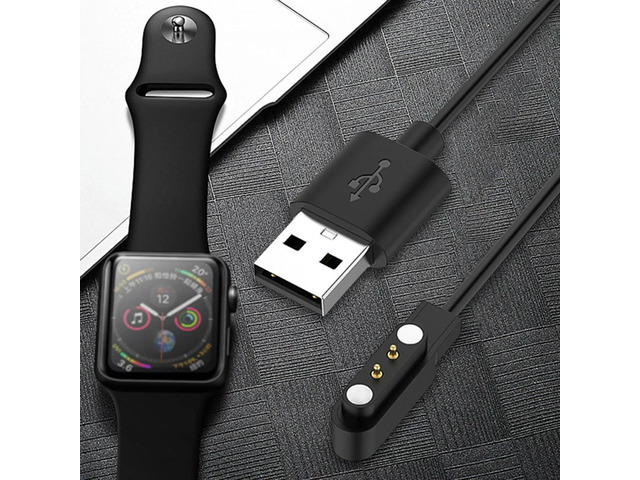 Magnetic USB Charging Cable Charger Adapter Power Cord 2-Pin Watch Charger Cable Charging Cord for CMF Watch Pro 2/Pro 1