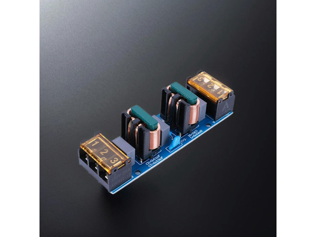 25A Power Filter EMI High-frequency Two Stage Power Low-pass Filter Board EMI Filter Noise Suppressor for Power Amplifier