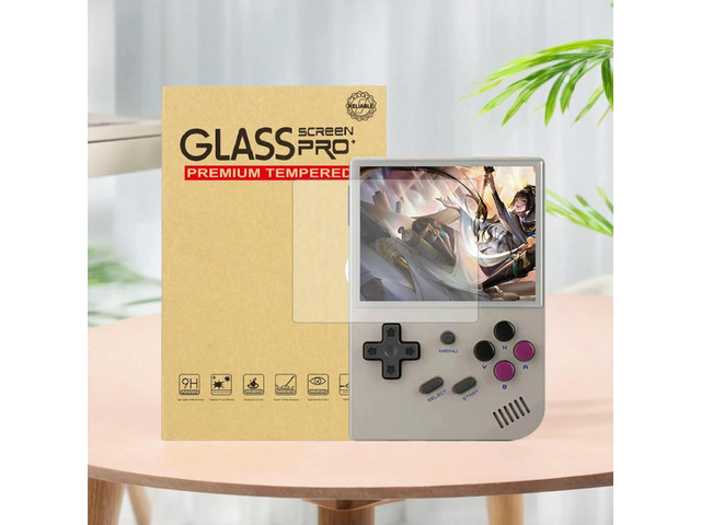 Tempered Glass Screen Protector Anti-Fingerprint 9H HD Screen Protector Film for Anbernic RG35XX/RG35XX Plus Game Accessories