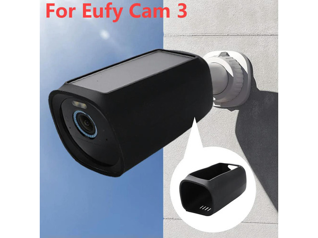 Security Camera Cover for Eufy Cam 3 Silicone Monitor Camera Protective Cover UV-proof Protective Case