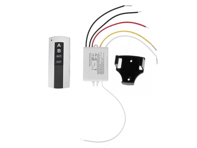 220V ON/OFF Digital Remote Control Switch Receiver Transmitter with Bracket for Ceiling Lamp Day Flower Lamp