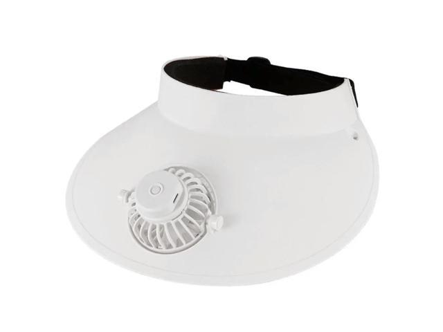 USB Charging Sunscreen Cap Fan Rotatable Fan Visor Hat 3 Wind Speed Sun Protection Hat Fan Wide Brim for Women/Men/Children
