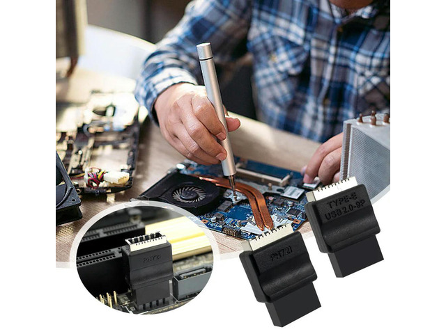 Motherboard Extension Adapter USB2.0 9pin Male To Type-E Female Adapter TYPE-E Interface Header Adapter for PC Desktop