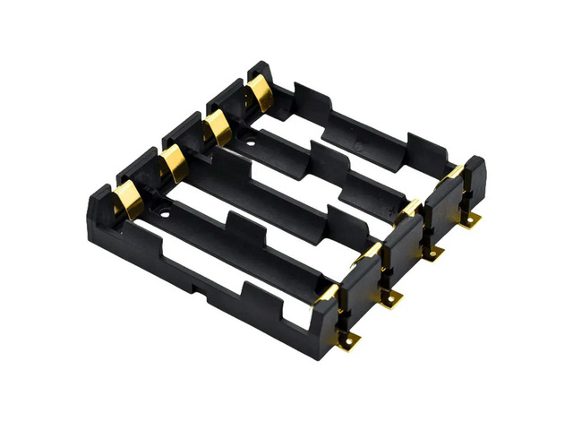 SMD Box SMT Holder With Bronze Pins Rechargeable Clip Holder Box Case 3.7V