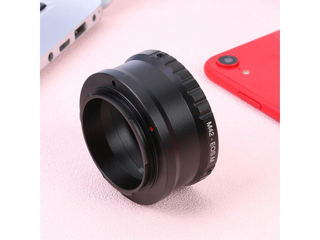 M42-EOS M Lens Mount Adapter Ring Manual Focus M42 Lens to for EOS M Mount
