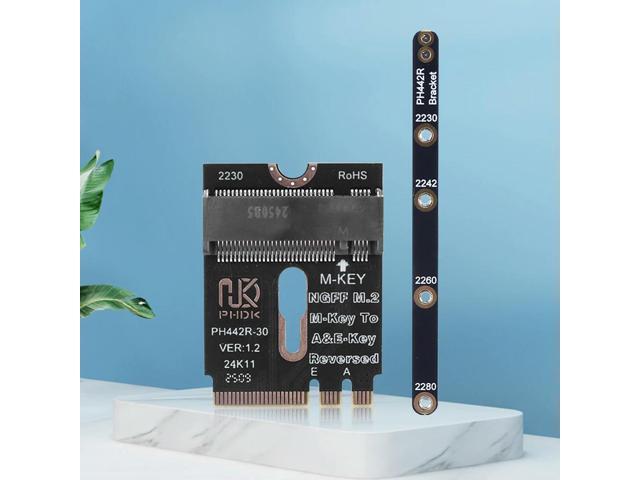 M.2 A+E To NVME SSD Adapter PCI-E 4.0 Adapter NGFF A+E-Key Male To NVME M-key Female Extension for 2230 2280 NVME SSD